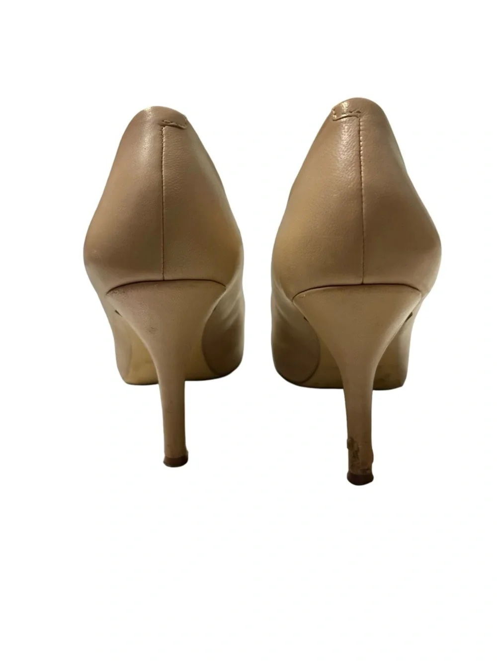 Nine West Beige Pointed-Toe Pumps